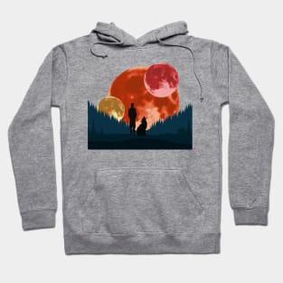 Man and wolf Hoodie